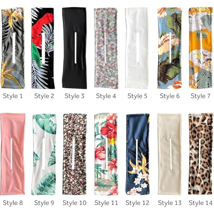 Hair Bun Maker Band, Floral and Tropical Prints, Wire-Secured Design, Multi-Color,1 Pcs - Image 2